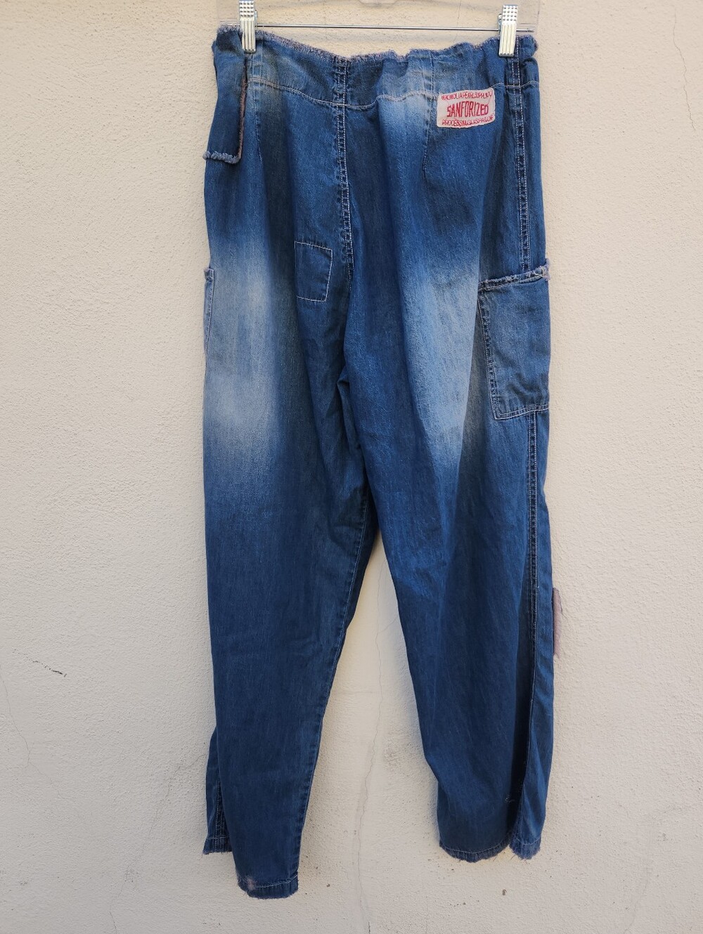 MAGNOLIA PEARL Cotton Okeefe Denim Distressed Drawstring Pants NEW NWT - Picture 4 of 8